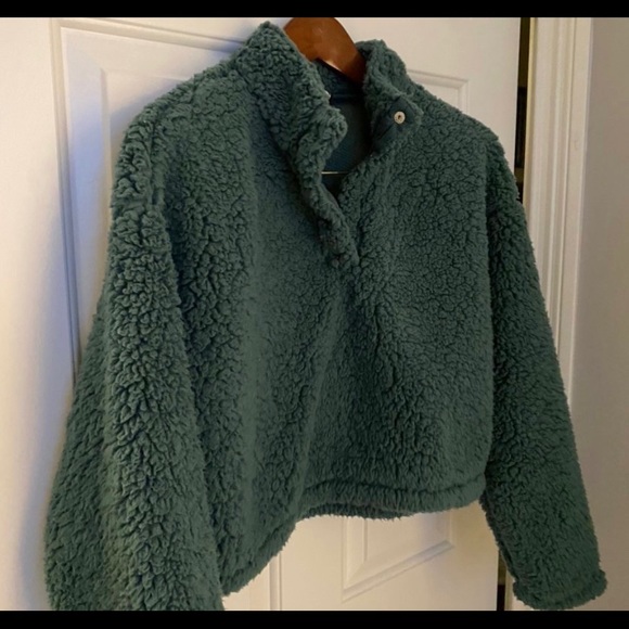 PacSun Tops - Pacsun Women’s Sherpa Sweater- Dark teal, Size Small